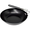 Tigaie Wok din Otel, Invelis Antiaderent, Maner Rabatabil, 24 cm, Neagra, Grunberg