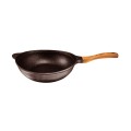 Tigaie Wok Neoklein WOK30, Diametru 28 cm, Aluminiu Turnat, Invelis Anti-aderent, Negru