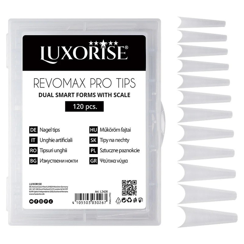 Tipsuri Reutilizabile Revomax Pro Tips Luxorise, Ballerina, 120 Bucati