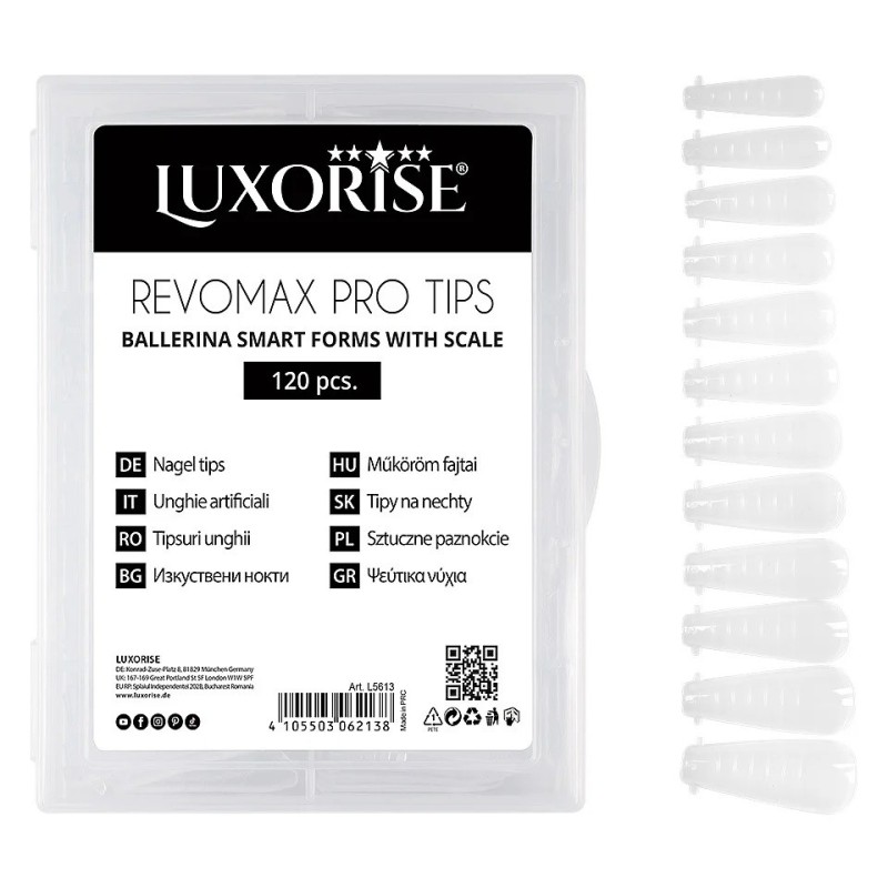 Tipsuri Reutilizabile Revomax Pro Tips Luxorise, Ballerina, 120 Bucati