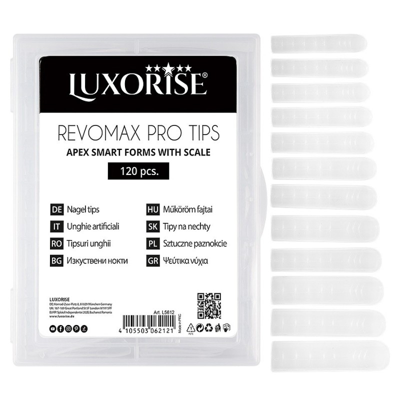Tipsuri Reutilizabile Revomax Pro Tips Luxorise, Flexible Apex, 120 Bucati