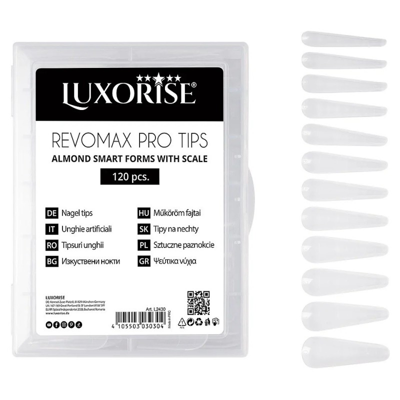 Tipsuri Reutilizabile Revomax Pro Tips Luxorise, Migdala, 120 Bucati