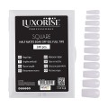 Tipsuri Unghii Dizolvabile Square Soak Off, Half Matte Full Nail, 240 Bucati