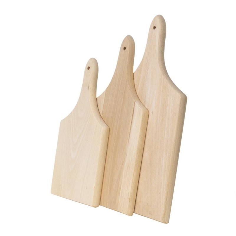 Tocator Maner Lemn de Fag, Grosime 20 mm, 3 Bucati