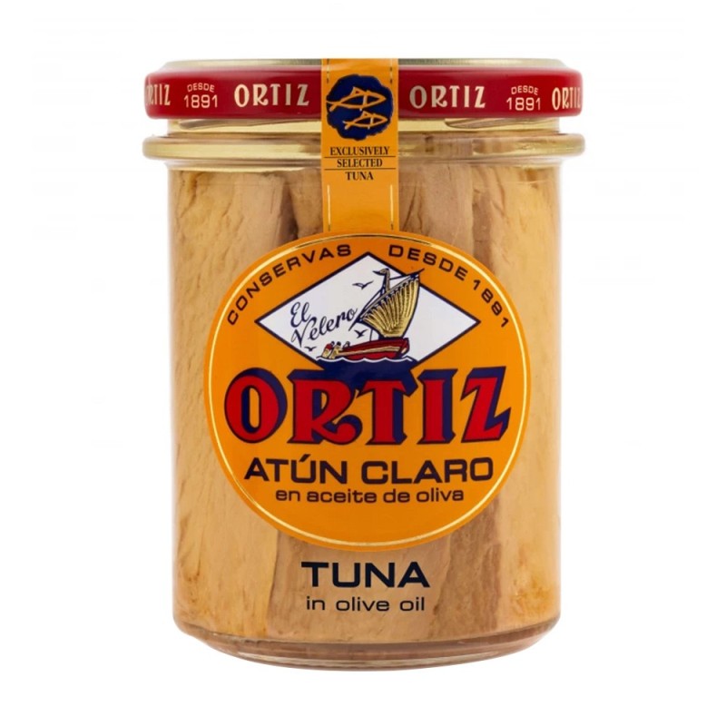 Ton Alb in Ulei de Masline Ortiz, Borcan, 220 g