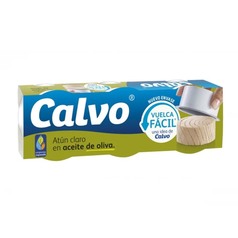 Ton in Ulei de Masline Vuelca Facil Calvo, 3 x 65 g