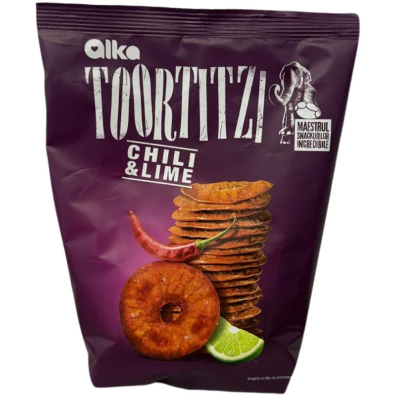 Toortitzi cu Chili si Lime Alka, 180 g