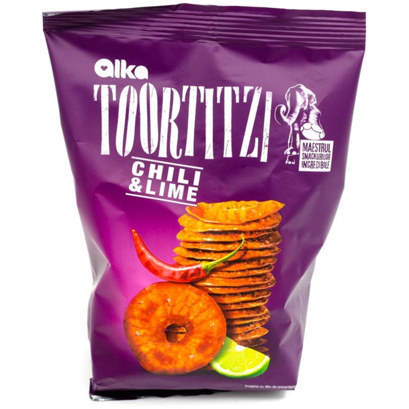 Toortitzi cu Chili si Lime Alka, 80 g