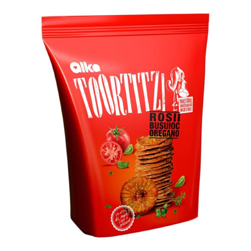 Toortitzi cu Rosii, Busuioc si Oregano Alka, 180 g