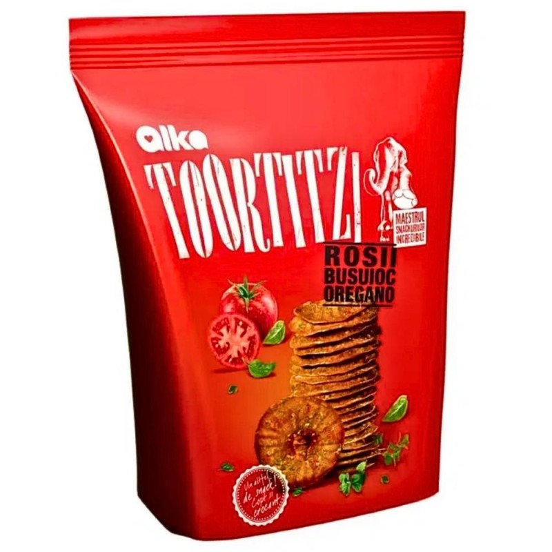 Toortitzi cu Rosii, Busuioc si Oregano Alka, 80 g