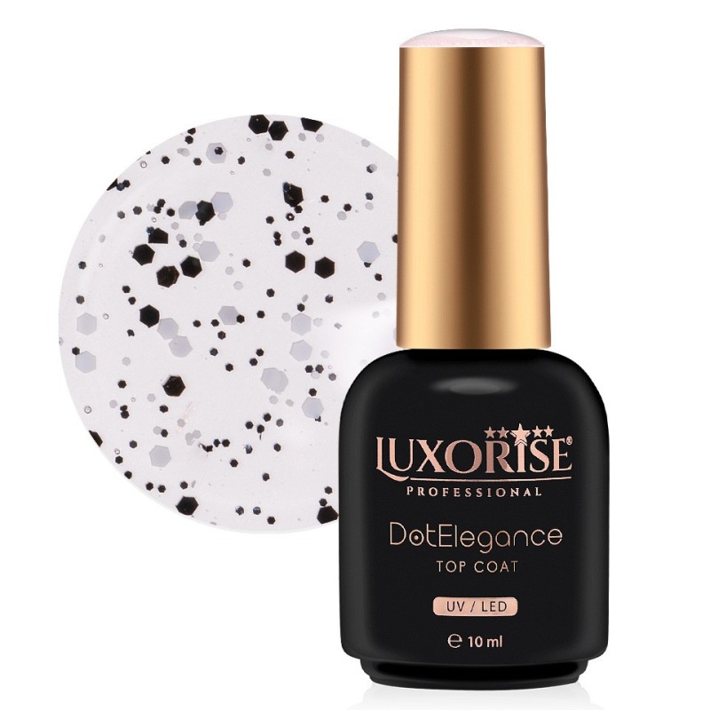 Top Coat Luxorise, Dot Elegance, Purity & Pitch 10 ml