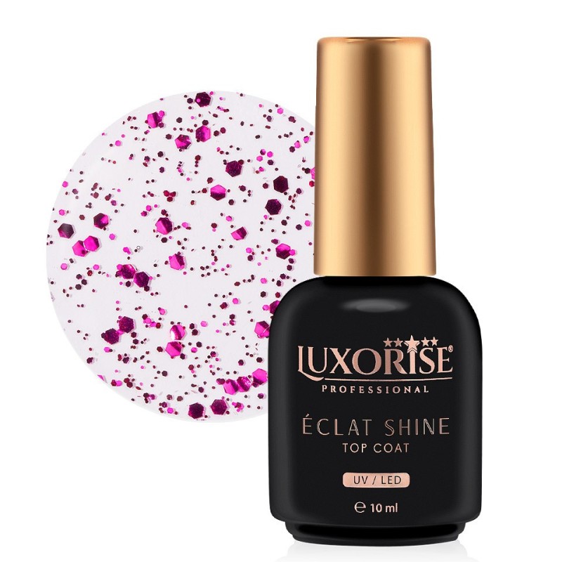Top Coat Luxorise, Eclat Shine, Fuchsia, 10 ml