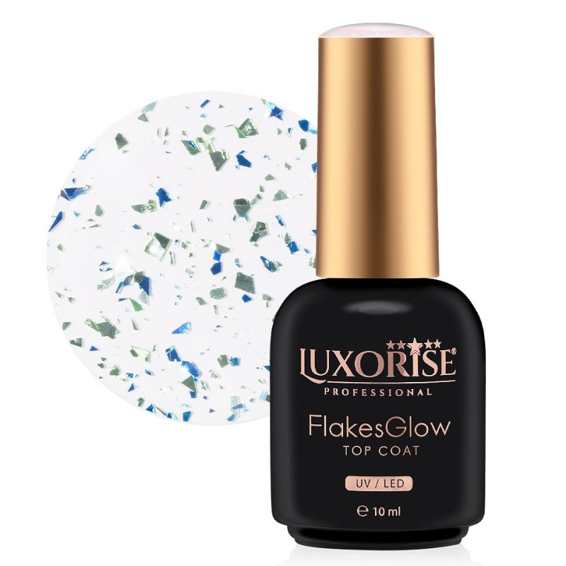 Top Coat Luxorise, FlakesGlow Mermaid Mirage, 10 ml