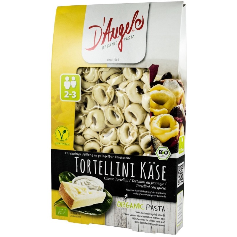 Tortellini Bio cu Branza, D'Angelo Pasta, 250 g