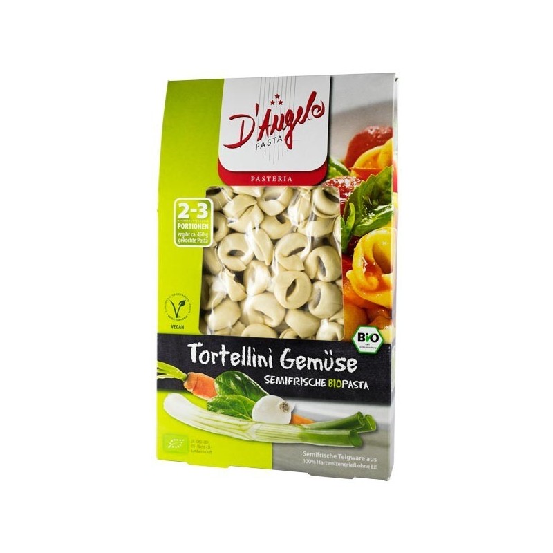 Tortellini Bio cu Legume, 250 g, D'Angelo Pasta