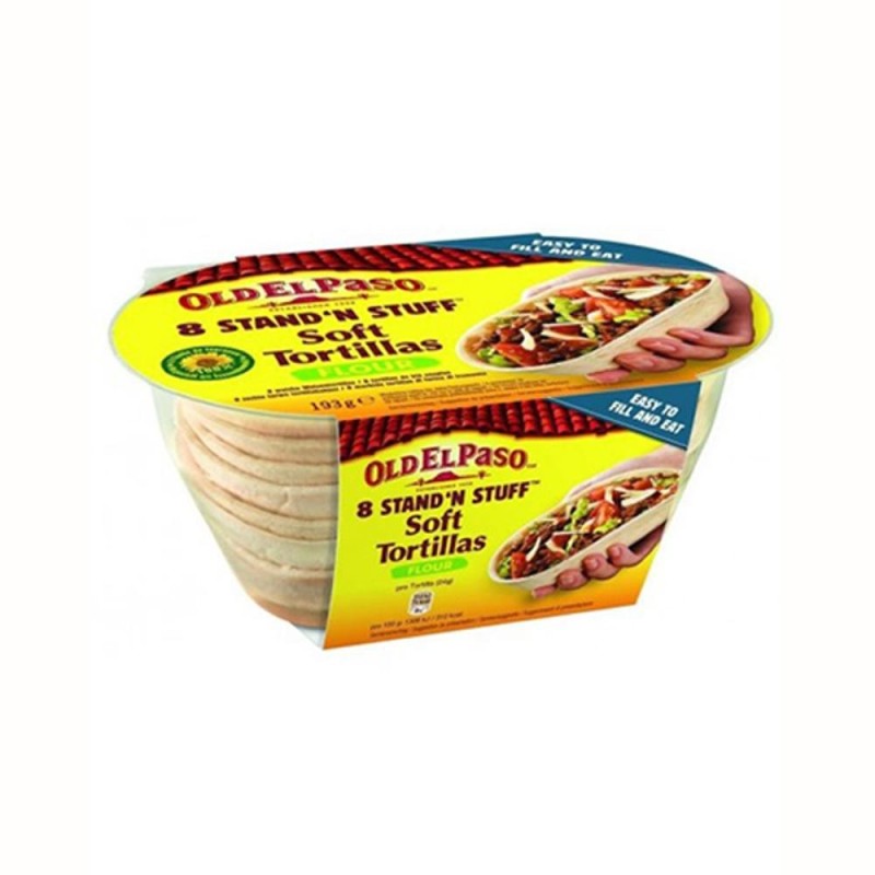 Tortillas Cupe Old El Paso Stand 'N Stuff, 193 g, 8 Bucati