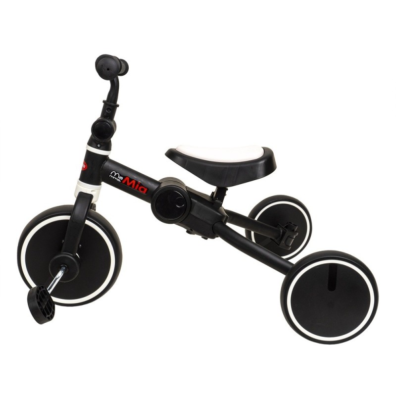 Tricicleta Pliabila 2 in 1, Negru-Alb, Reglabila in Inaltime, 2 + Ani