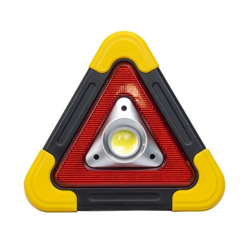 Triunghi Reflectorizant, Incarcare Solara / USB, 5 Moduri de Avertizare