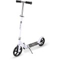 Trotineta cu 2 Roti, Alba, Cadru din Otel, Roti 20 cm din PU, Frana, 85 x 35.70 x 96 cm, Splendor
