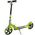 Trotineta cu 2 Roti, Verde, Cadru din Otel, Roti 20 cm din PU, Frana, 88 x 32 x 88 cm, Splendor