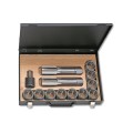 Trusa de Scule pentru Repararea Filetelor G 1/8 X 28 - 1/4, Caseta din Metal, Set 13 Piese