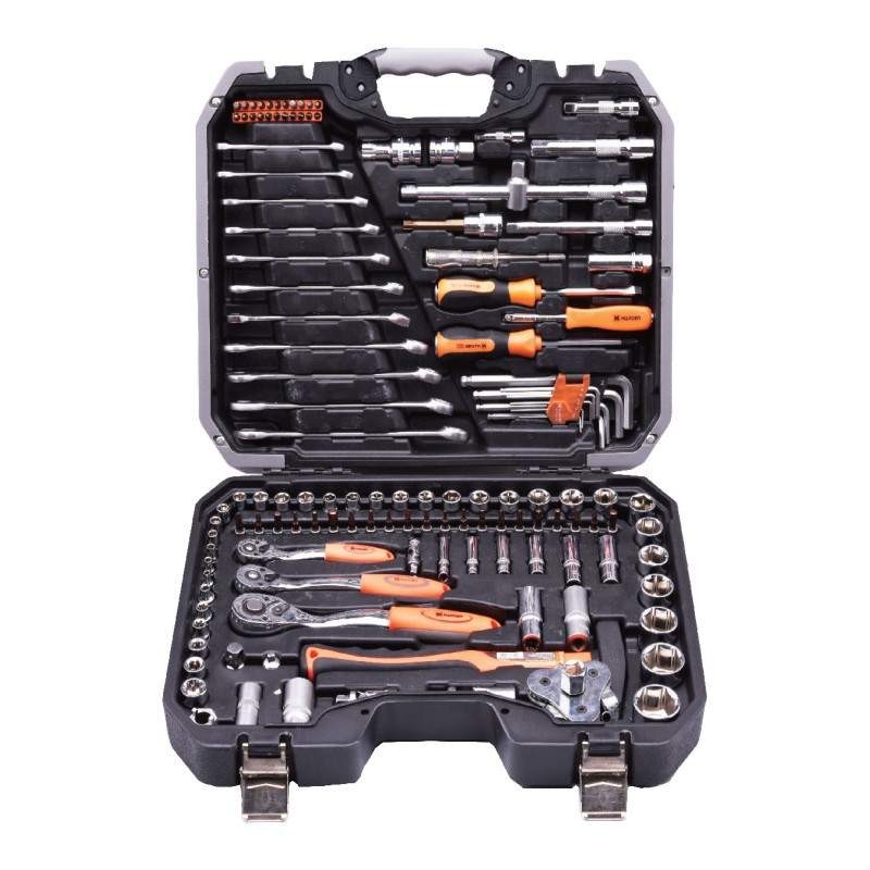 Trusa H24 - 1/2 + 3/8 + 1/4 - 132 Piese, Profesional, Harden