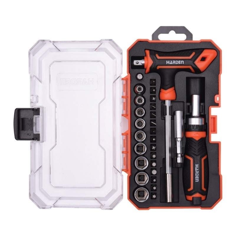 Trusa H31 cu Surubelnita pentru Bits - 28 Piese, Profesional, Harden