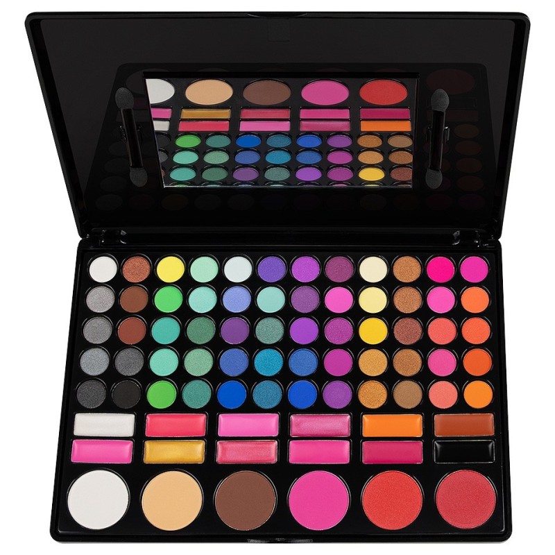 Trusa Machiaj All In One Diva SensoPRO Milano, 78 Culori Cu Ruj si Blush