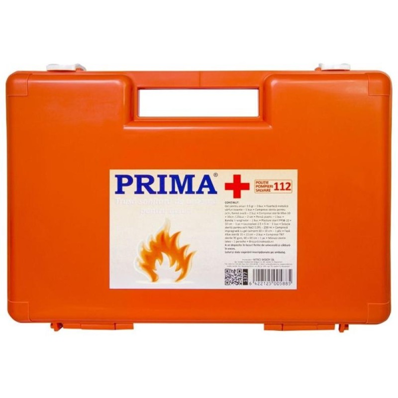 Trusa Sanitara de Urgenta pentru Arsuri, Prima