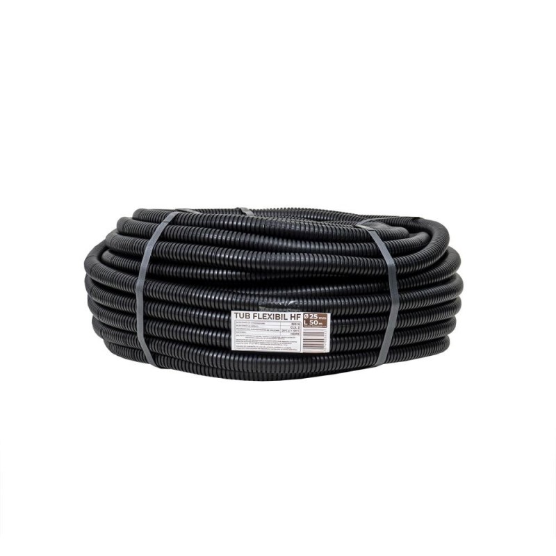 Tub Flexibil, Copex, Lungime 50 m, Diametru 25 mm, fara Fir de Tragere, PVC