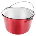 Tuci din Fonta Emailata, 24 cm, 4 l, Rosu