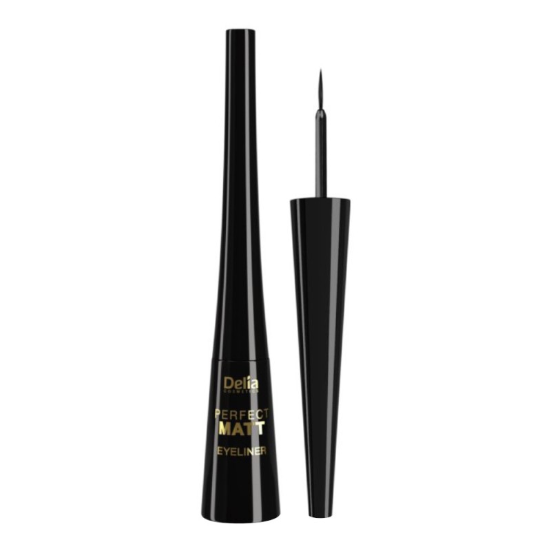 Tus pentru Ochi Delia Perfect Matt Black, Negru Mat, 4 ml