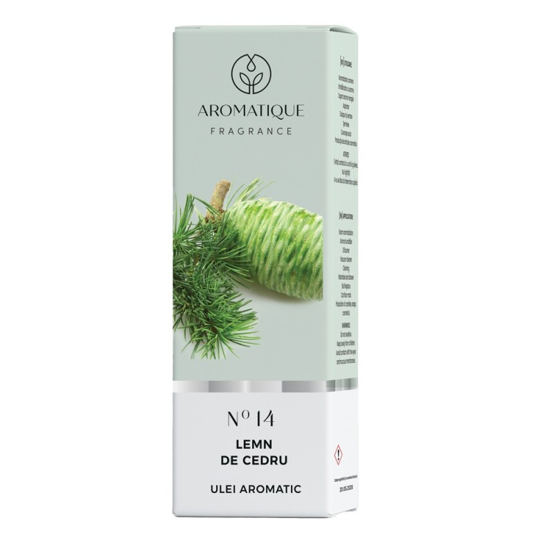 Ulei Aromat, Aromatique Lemn de Cedru, 10 ml, Ambalat la Cutie