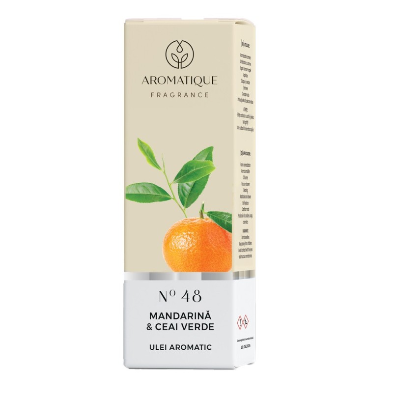 Ulei Aromat, Aromatique Mandarina si Ceai Verde, 10 ml, Ambalat la Cutie