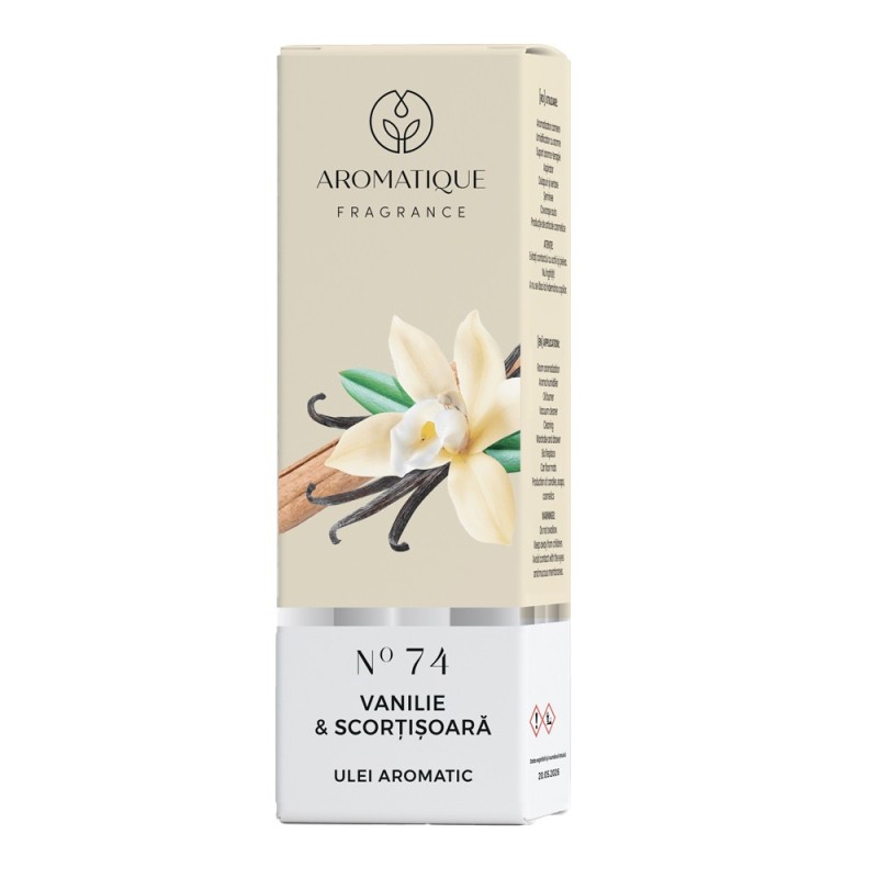 Ulei Aromat, Aromatique Vanilie si Scortisoara, 10 ml, Ambalat la Cutie