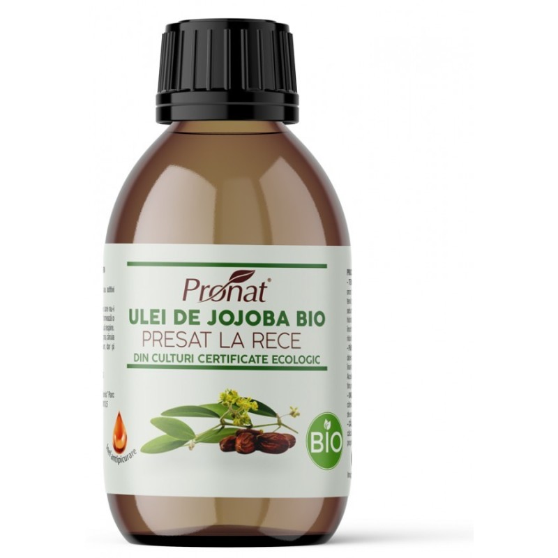 Ulei BIO de Jojoba Presat la Rece, 100 ml, Pronat
