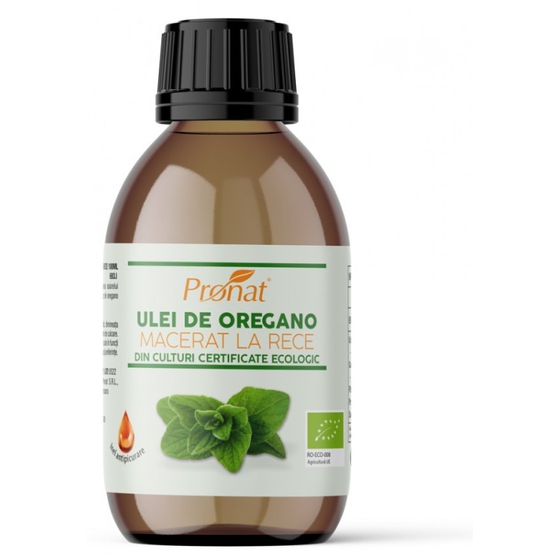 Ulei BIO de Oregano Macerat la Rece, 100 ml, Pronat