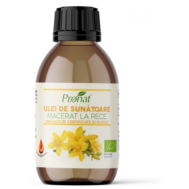 Ulei BIO de Sunatoare Macerat la Rece, 100 ml, Pronat
