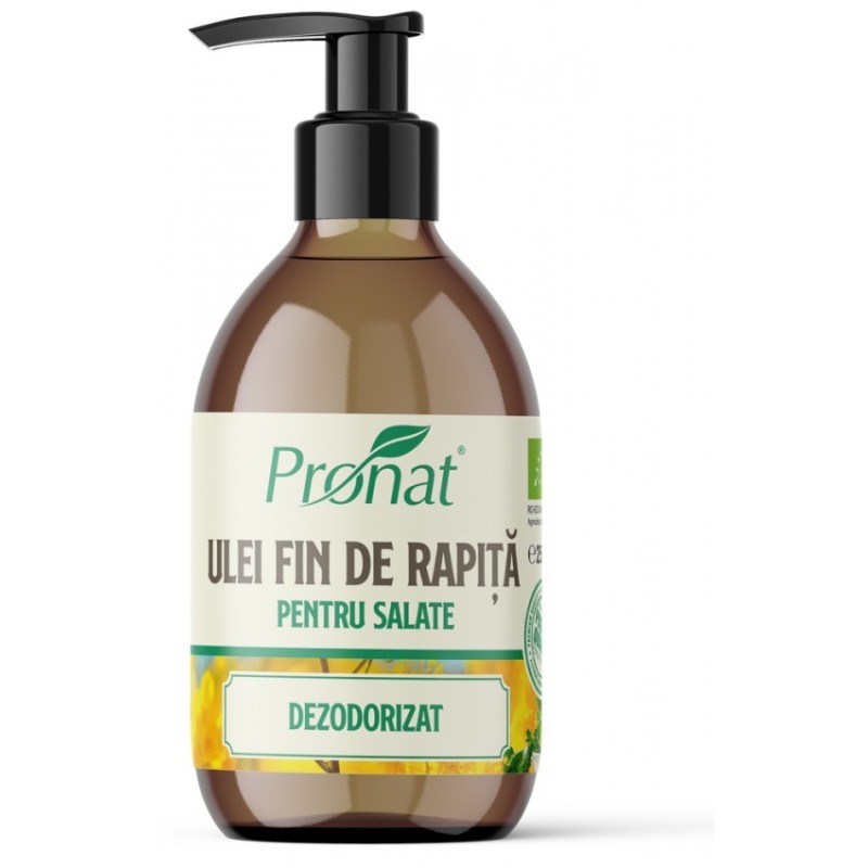 Ulei BIO Fin de Rapita pentru Salate, Deodorizat, 250 ml, Pronat