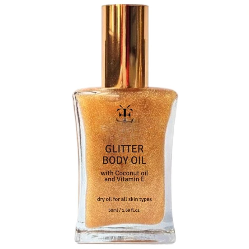 Ulei de Corp cu Sclipici Etoneese Gold, 50 ml