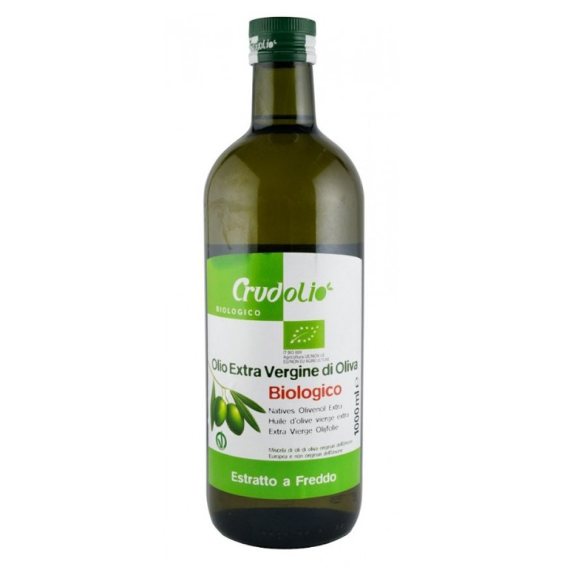 Ulei de Masline Bio Extravirgin Presat la Rece, Crudolio, 1000 ml