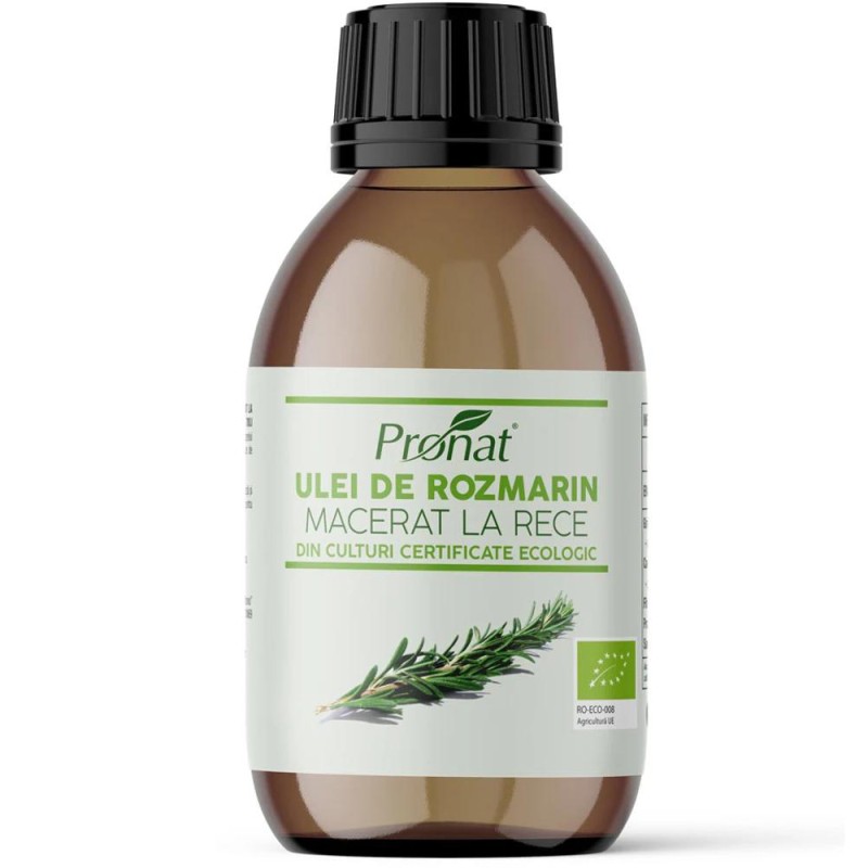 Ulei de Rozmarin Macerat la Rece, Bio, 100 ml