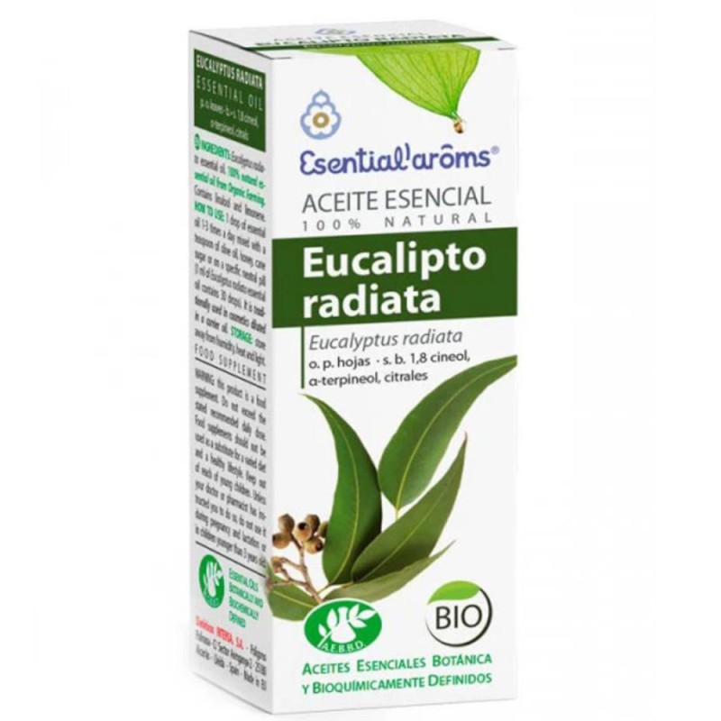 Ulei Esential de Eucaliptus Radiata Bio, Esential'aroms, 10 ml