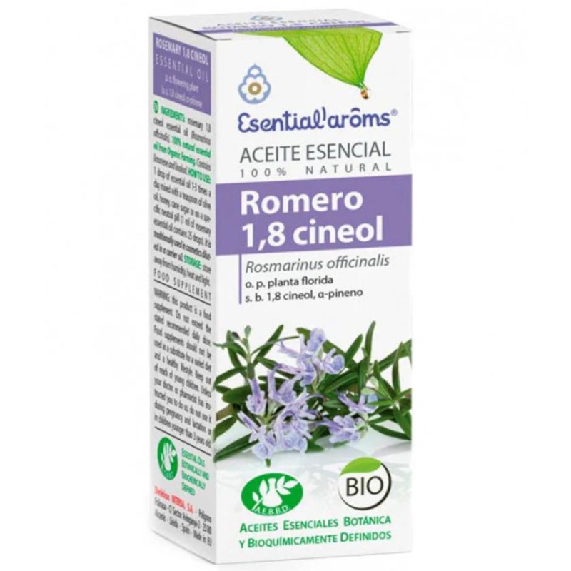 Ulei Esential de Rozmarin Bio, Esential'aroms, 10 ml
