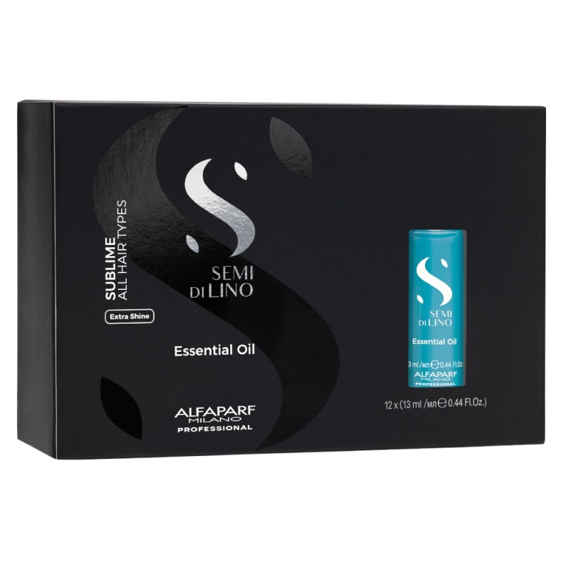 Ulei Esential pentru Stralucire, Alfaparf Semi di Lino Sublime Essential Oil, 12 x 13 ml