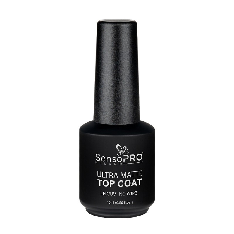 Ultra Matte Top Coat SensoPRO Milano, 15 ml
