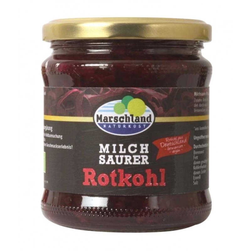 Varza Rosie Fermentata, Bio, 350 g, Marschland Naturkost