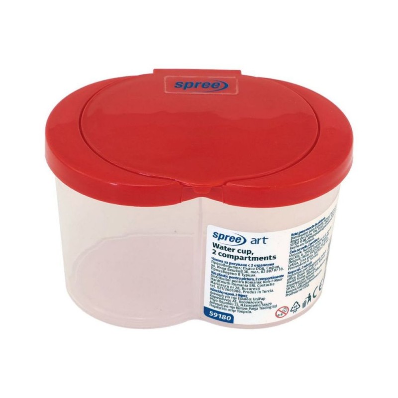 Vas din Plastic pentru Pictura, Dual, 10 x 6.9 x 6.4 cm