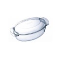 Vas Termorezistent, Oval, 5.8 l, cu Capac, Pyrex
