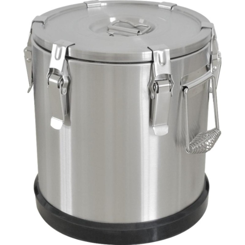 Vas Tip Termos, 22 l, 33 x 36 cm, Otel Inoxidabil, Baza din Cauciuc, Grunberg